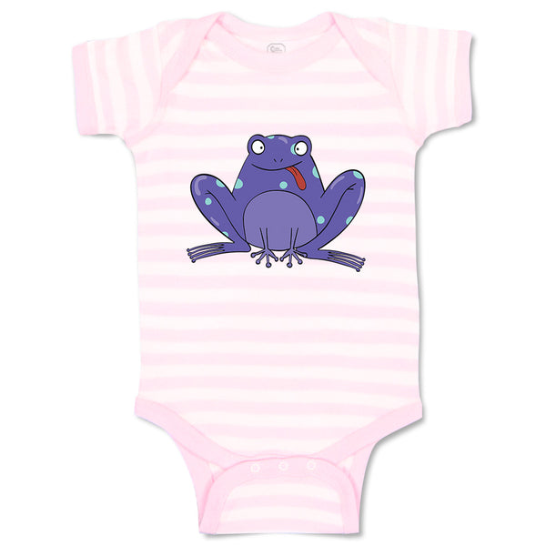 Baby Clothes Blue Frog Funny Baby Bodysuits Boy & Girl Newborn Clothes Cotton