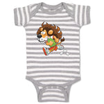 Baby Clothes Lion Running in Sport Suit Animals Zoo Funny Baby Bodysuits Cotton