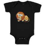 Baby Clothes Lion with Big Eyes Animals Safari Baby Bodysuits Boy & Girl Cotton