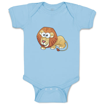Baby Clothes Lion with Big Eyes Animals Safari Baby Bodysuits Boy & Girl Cotton