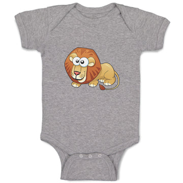 Baby Clothes Lion with Big Eyes Animals Safari Baby Bodysuits Boy & Girl Cotton