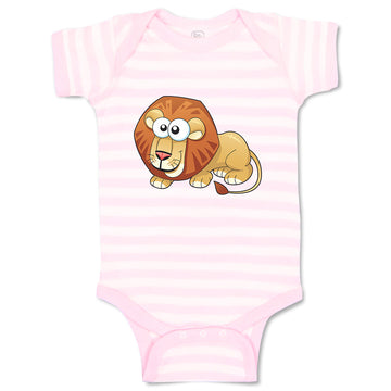 Baby Clothes Lion with Big Eyes Animals Safari Baby Bodysuits Boy & Girl Cotton