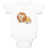 Baby Clothes Lion with Big Eyes Animals Safari Baby Bodysuits Boy & Girl Cotton