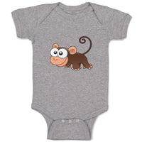 Baby Clothes Monkey Funny Animals Safari Baby Bodysuits Boy & Girl Cotton