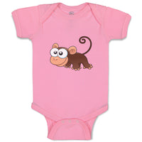 Baby Clothes Monkey Funny Animals Safari Baby Bodysuits Boy & Girl Cotton