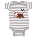 Baby Clothes Monkey Funny Animals Safari Baby Bodysuits Boy & Girl Cotton