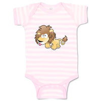 Baby Clothes Lion Cartoon Animals Style B Zoo Funny Baby Bodysuits Cotton
