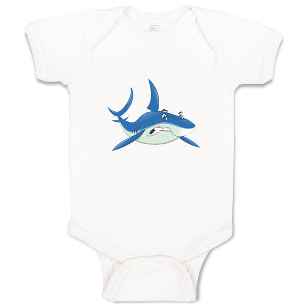 Baby Clothes Shark Angry Funny Ocean Sea Life Baby Bodysuits Boy & Girl Cotton