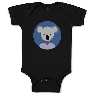 Baby Clothes Head in Circle Koala Animals Funny Humor Baby Bodysuits Cotton