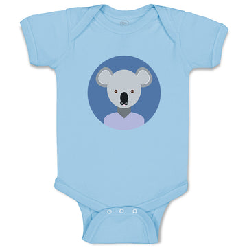 Baby Clothes Head in Circle Koala Animals Funny Humor Baby Bodysuits Cotton