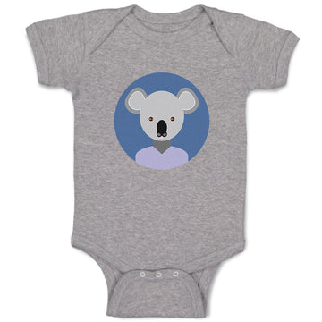 Baby Clothes Head in Circle Koala Animals Funny Humor Baby Bodysuits Cotton