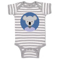 Baby Clothes Head in Circle Koala Animals Funny Humor Baby Bodysuits Cotton