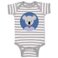 Baby Clothes Head in Circle Koala Animals Funny Humor Baby Bodysuits Cotton
