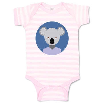 Baby Clothes Head in Circle Koala Animals Funny Humor Baby Bodysuits Cotton