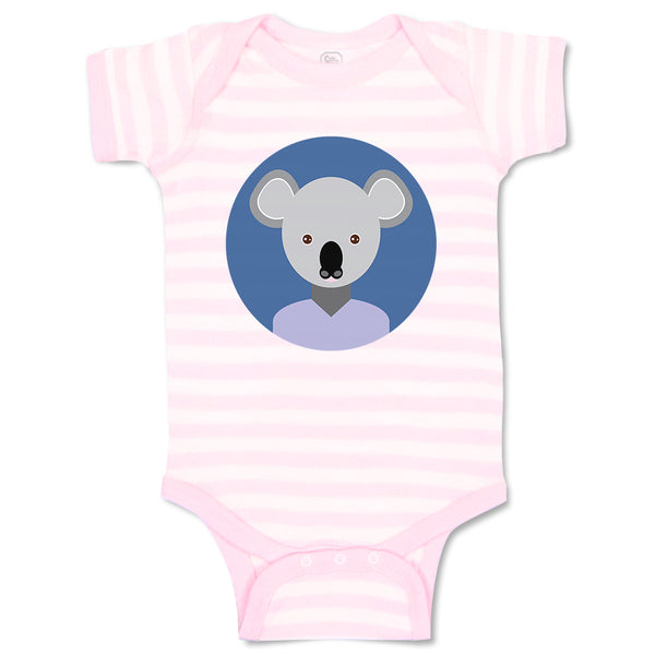 Head in Circle Koala Animals Funny Humor