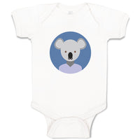 Baby Clothes Head in Circle Koala Animals Funny Humor Baby Bodysuits Cotton