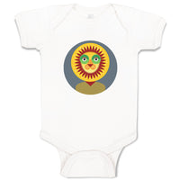 Baby Clothes Head in Circle Lion Animals Safari Baby Bodysuits Boy & Girl Cotton