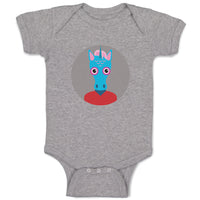 Baby Clothes Head in Circle Unicorn Animals Funny Humor Baby Bodysuits Cotton