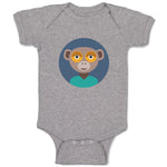 Baby Clothes Head in Circle Monkey Animals Zoo Funny Baby Bodysuits Cotton