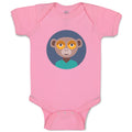 Baby Clothes Head in Circle Monkey Animals Zoo Funny Baby Bodysuits Cotton