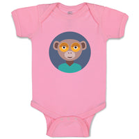 Head in Circle Monkey Animals Zoo Funny