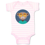 Baby Clothes Head in Circle Monkey Animals Zoo Funny Baby Bodysuits Cotton