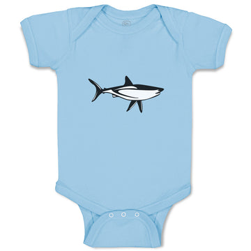 Baby Clothes Shark Black Ocean Sea Life Baby Bodysuits Boy & Girl Cotton