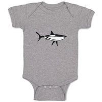 Baby Clothes Shark Black Ocean Sea Life Baby Bodysuits Boy & Girl Cotton