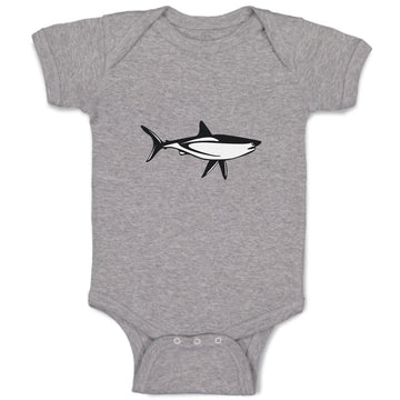 Baby Clothes Shark Black Ocean Sea Life Baby Bodysuits Boy & Girl Cotton