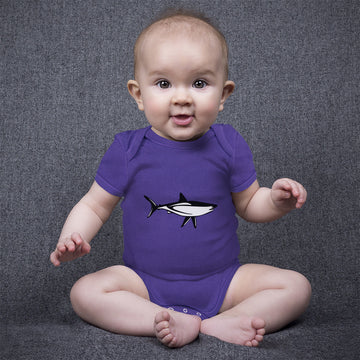 Baby Clothes Shark Black Ocean Sea Life Baby Bodysuits Boy & Girl Cotton