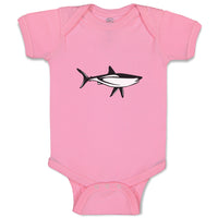 Baby Clothes Shark Black Ocean Sea Life Baby Bodysuits Boy & Girl Cotton