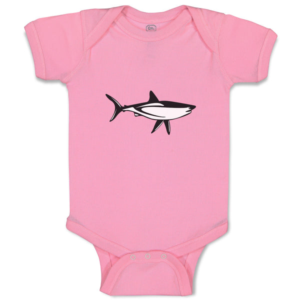Baby Clothes Shark Black Ocean Sea Life Baby Bodysuits Boy & Girl Cotton
