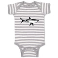 Baby Clothes Shark Black Ocean Sea Life Baby Bodysuits Boy & Girl Cotton