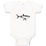 Baby Clothes Shark Black Ocean Sea Life Baby Bodysuits Boy & Girl Cotton