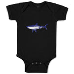 Baby Clothes Shark Blue Animals Ocean Sea Life Baby Bodysuits Boy & Girl Cotton