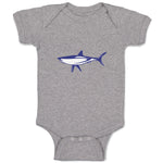 Baby Clothes Shark Blue Animals Ocean Sea Life Baby Bodysuits Boy & Girl Cotton