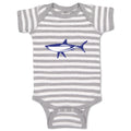 Baby Clothes Shark Blue Animals Ocean Sea Life Baby Bodysuits Boy & Girl Cotton