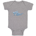 Baby Clothes Shark Smiling Ocean Sea Life Baby Bodysuits Boy & Girl Cotton