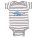 Baby Clothes Shark Smiling Ocean Sea Life Baby Bodysuits Boy & Girl Cotton