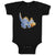 Baby Clothes Dinosaur Blue Facing Right Dinosaurs Dino Trex Baby Bodysuits