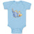 Baby Clothes Dinosaur Blue Facing Right Dinosaurs Dino Trex Baby Bodysuits