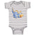 Baby Clothes Dinosaur Blue Facing Right Dinosaurs Dino Trex Baby Bodysuits