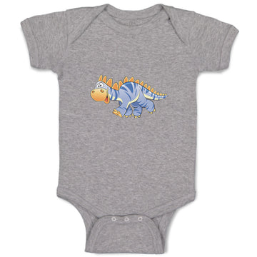 Baby Clothes Dinosaur Blue Facing Left Dinosaurs Dino Trex Baby Bodysuits Cotton