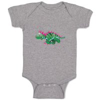 Baby Clothes Dinosaur Green Facing Left Dinosaurs Dino Trex Baby Bodysuits