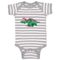 Baby Clothes Dinosaur Green Facing Left Dinosaurs Dino Trex Baby Bodysuits