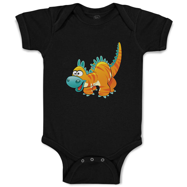 Baby Clothes Dinosaur Yellow Facing Left Dinosaurs Dino Trex Baby Bodysuits