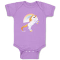 Baby Clothes Unicorn and Rainbow Funny Humor Baby Bodysuits Boy & Girl Cotton