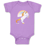 Baby Clothes Unicorn and Rainbow Funny Humor Baby Bodysuits Boy & Girl Cotton