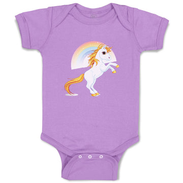 Baby Clothes Unicorn and Rainbow Funny Humor Baby Bodysuits Boy & Girl Cotton