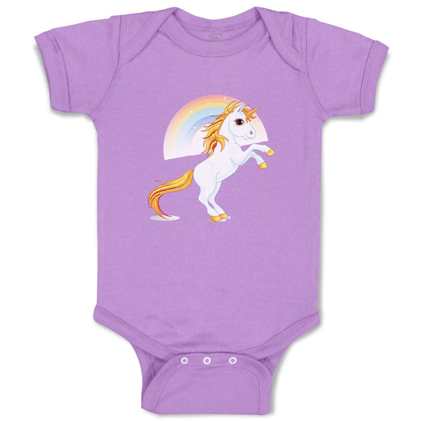 Baby Clothes Unicorn and Rainbow Funny Humor Baby Bodysuits Boy & Girl Cotton